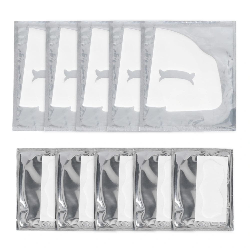 10pcs Hydrogel Eye Patches Different Shapes Lock Moisture Remove Fine Lines Gel Nose Wrinkle Stickers