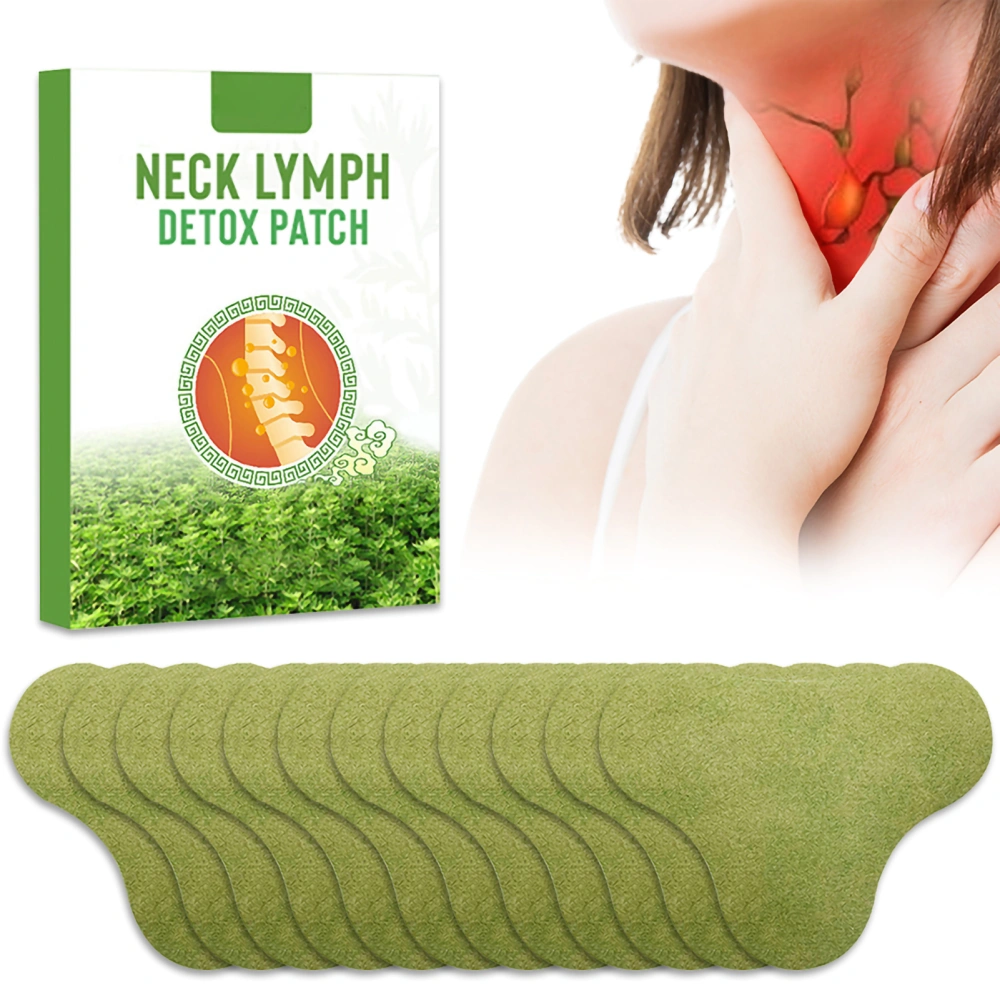 12 Pcs Neck Lymph Detox Patch Lymphatic Drainage Patches for Promote Blood Circulation Improve Sleep