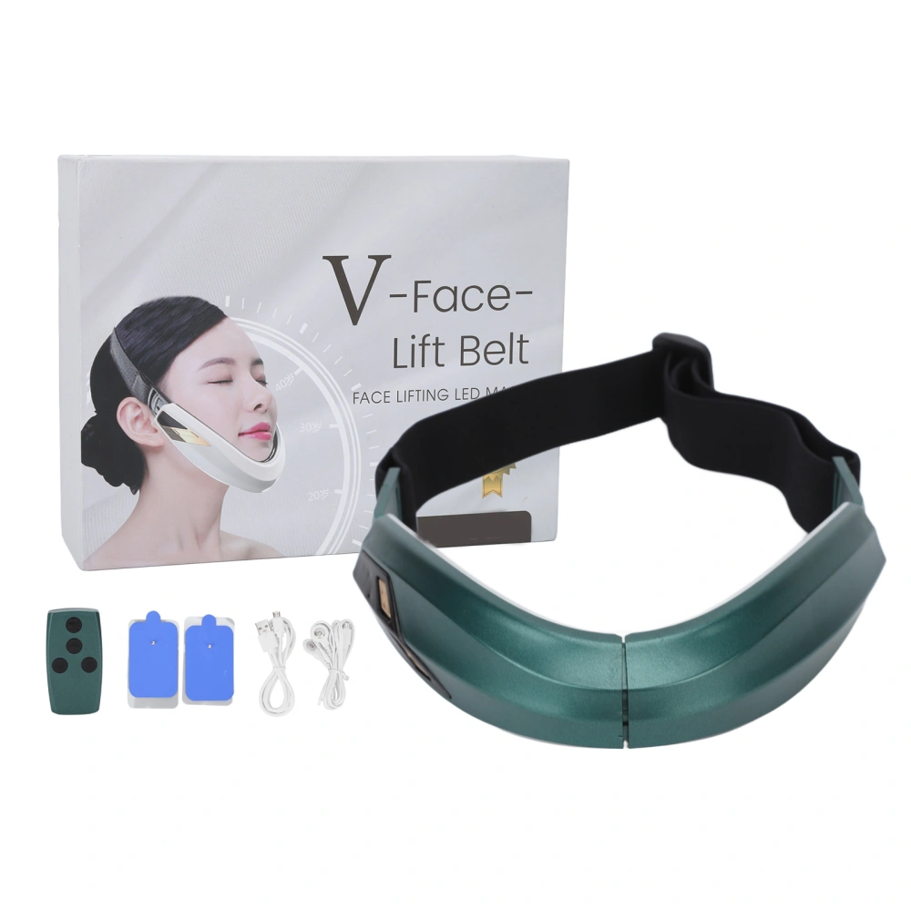 V Face Shaping Massager Red Blue Light Micro Current Pulse Electric Face Lifting Firming Device