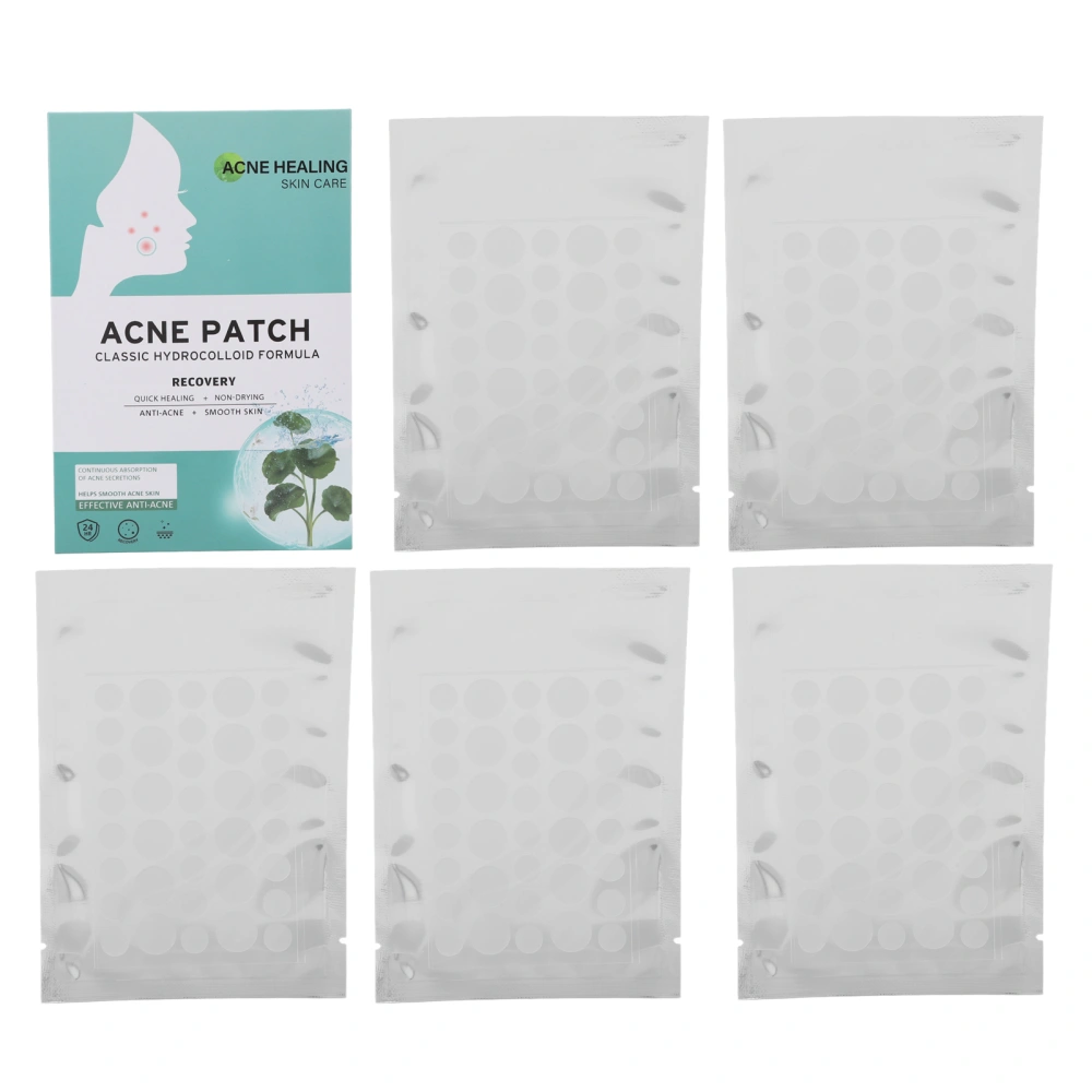 5Pcs Acne Patch Anti Acne Waterproof Transparent Fast Removal Quick Healing Pimple Patches for Women Spot Acne