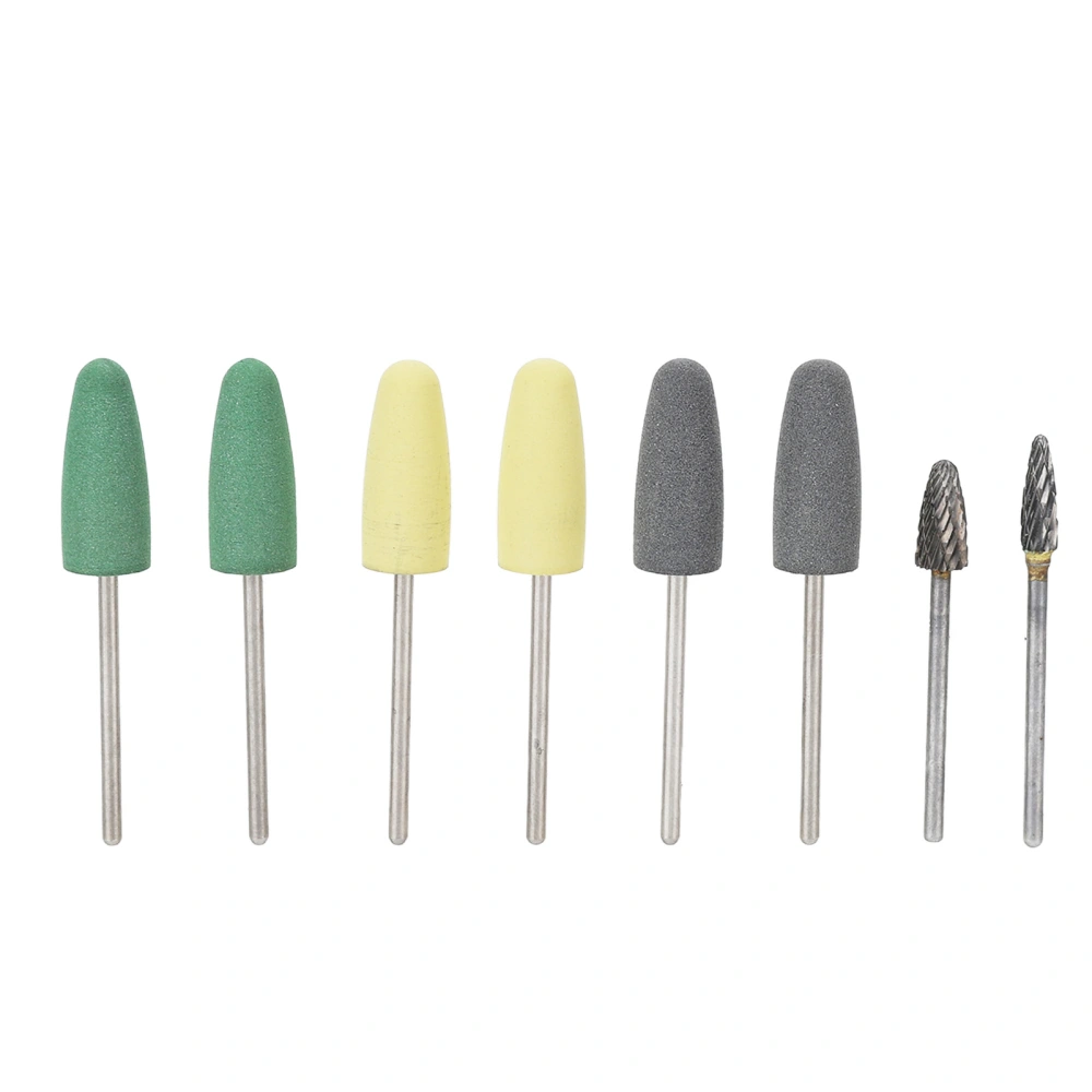 8pcs Light Cured Resin Teeth Polishing Bur Set Dental Polishing Drill Bit Replacement Accessory 2.35mm