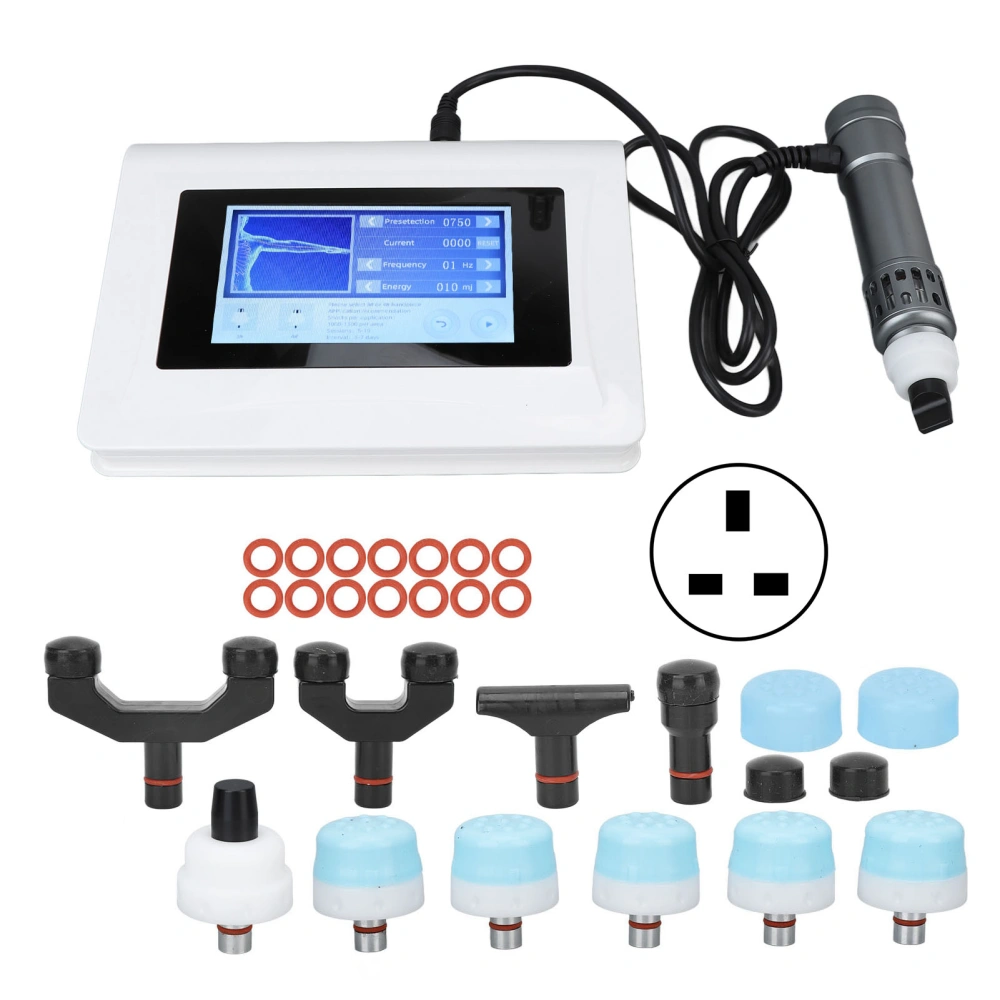 ED Shockwave Treatment Machine Extracorporeal Shock Wave Therapy Massager for Plantar Fasciitis 100‑240V UK Plug