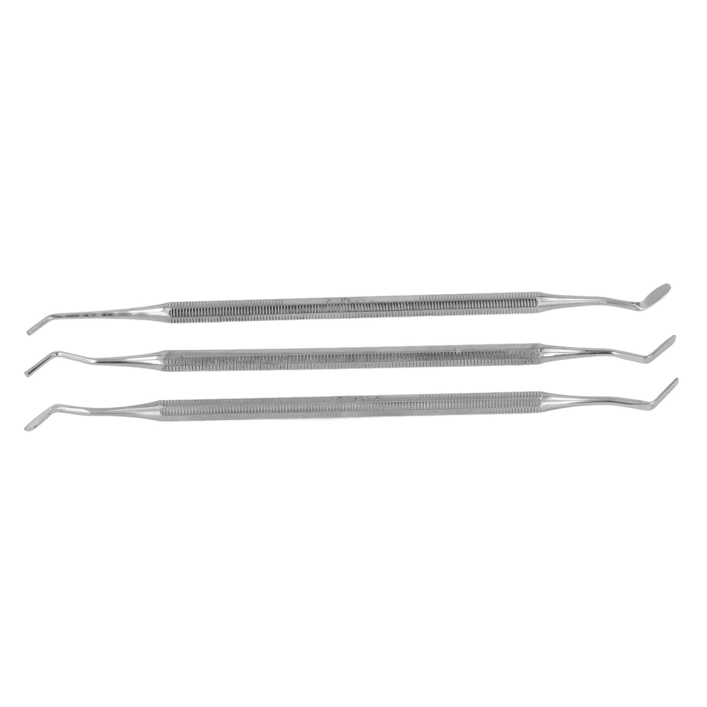 3 Pcs Dental Tools Rust Resistant Stainless Steel Tooth Filling Set Dental Scraper Tooth Tartar Plaque Scraper Remover