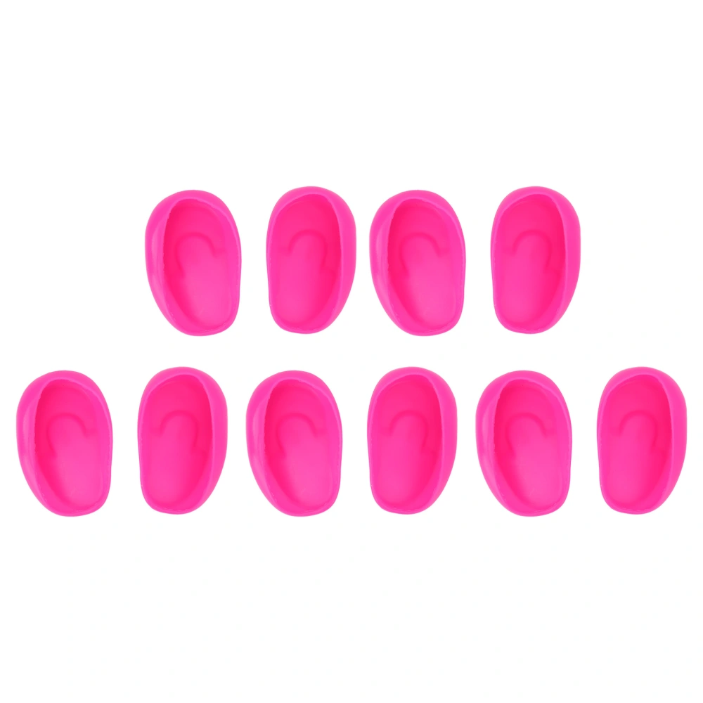 Hair Dye Ear Cover Lightweight Professional Silicone Ear Protectors for Shower Salon Home 10pcs