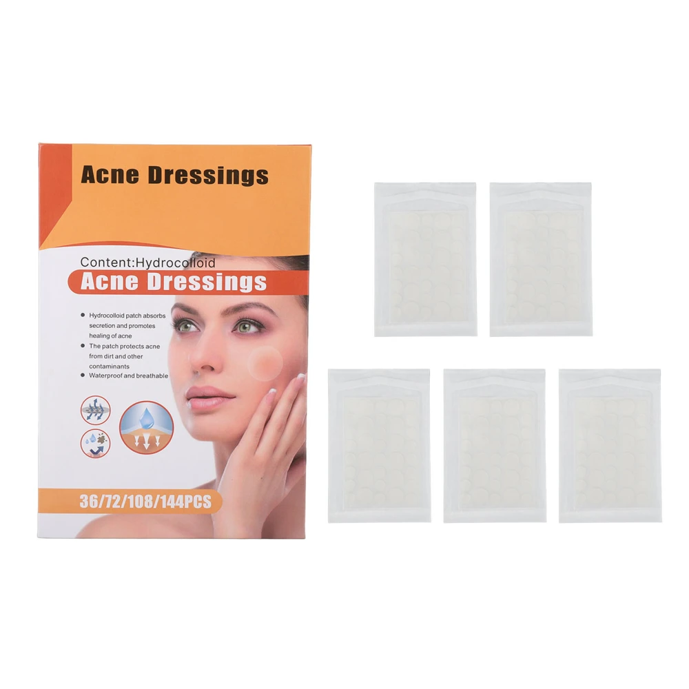 Acne Patch Waterproof Breathable Transparent Hydrocolloid Pimple Absorbing Sticker for Skin Care