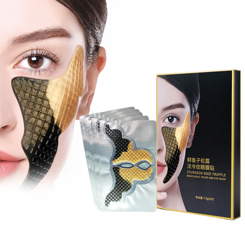 5 Pair Sturgeon Roe Truffle Nasolabial Eye Patches Moisturizing Fade Fine Lines Eye Pads Eye Care