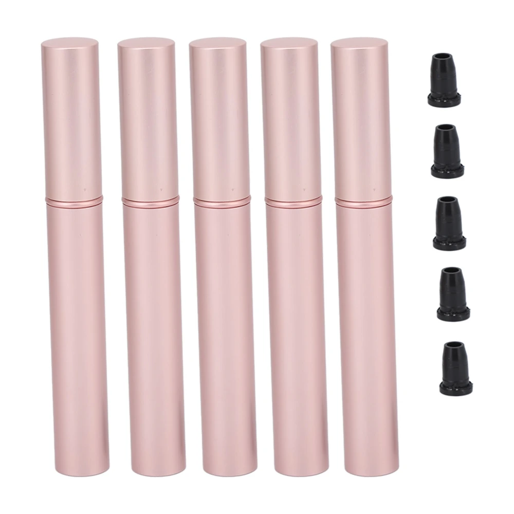 5pcs 4ml Empty Eyeliner Tubes with Wand Aluminum Eyelash Growth Liquid Bottle Refillable Container