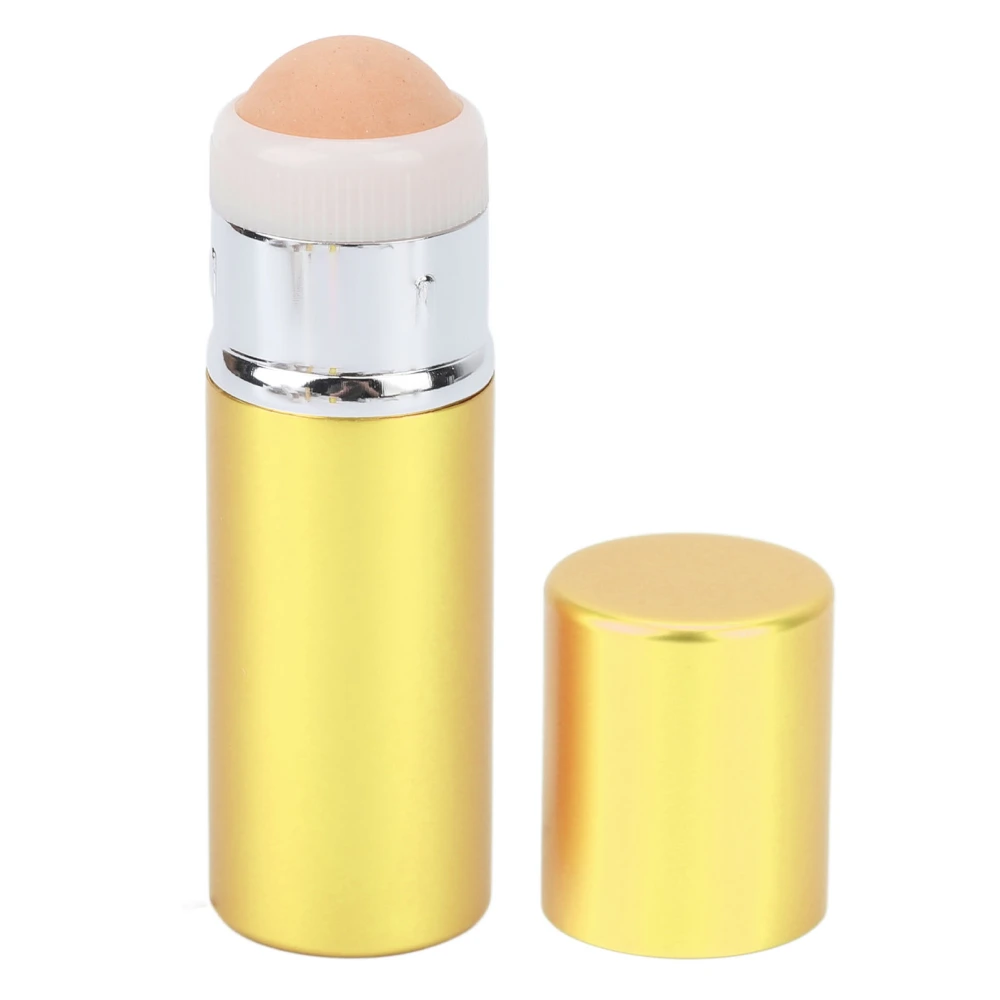 Volcanic Stone Roller Dual Head Portable Reusable Oil Absorbing Face Roller with Makeup Cosmetic Brush Facial Tool for Women Female Golden