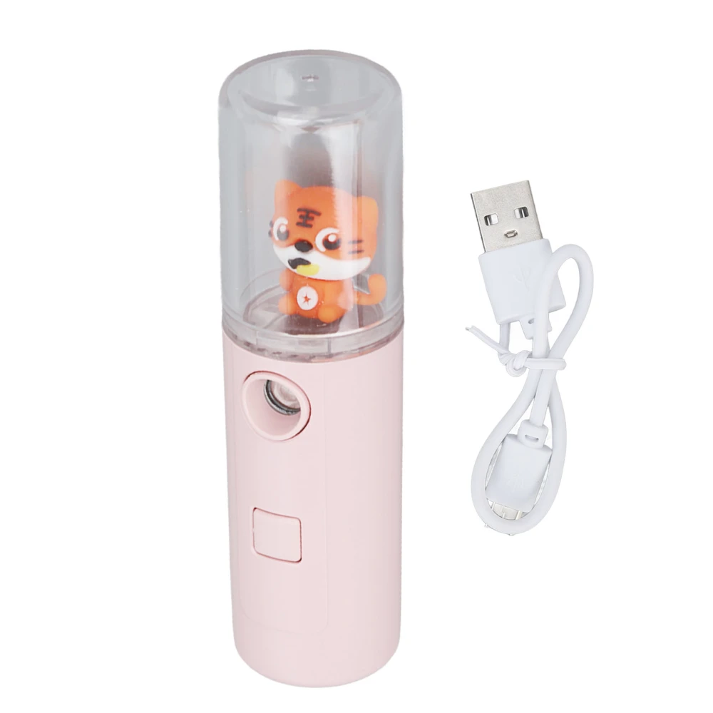 Face Mister 30ml Nano Mist Deep Hydrating Cooling Moisturizing Cute Tiger Portable Size Nano Mist Diffuser Pink