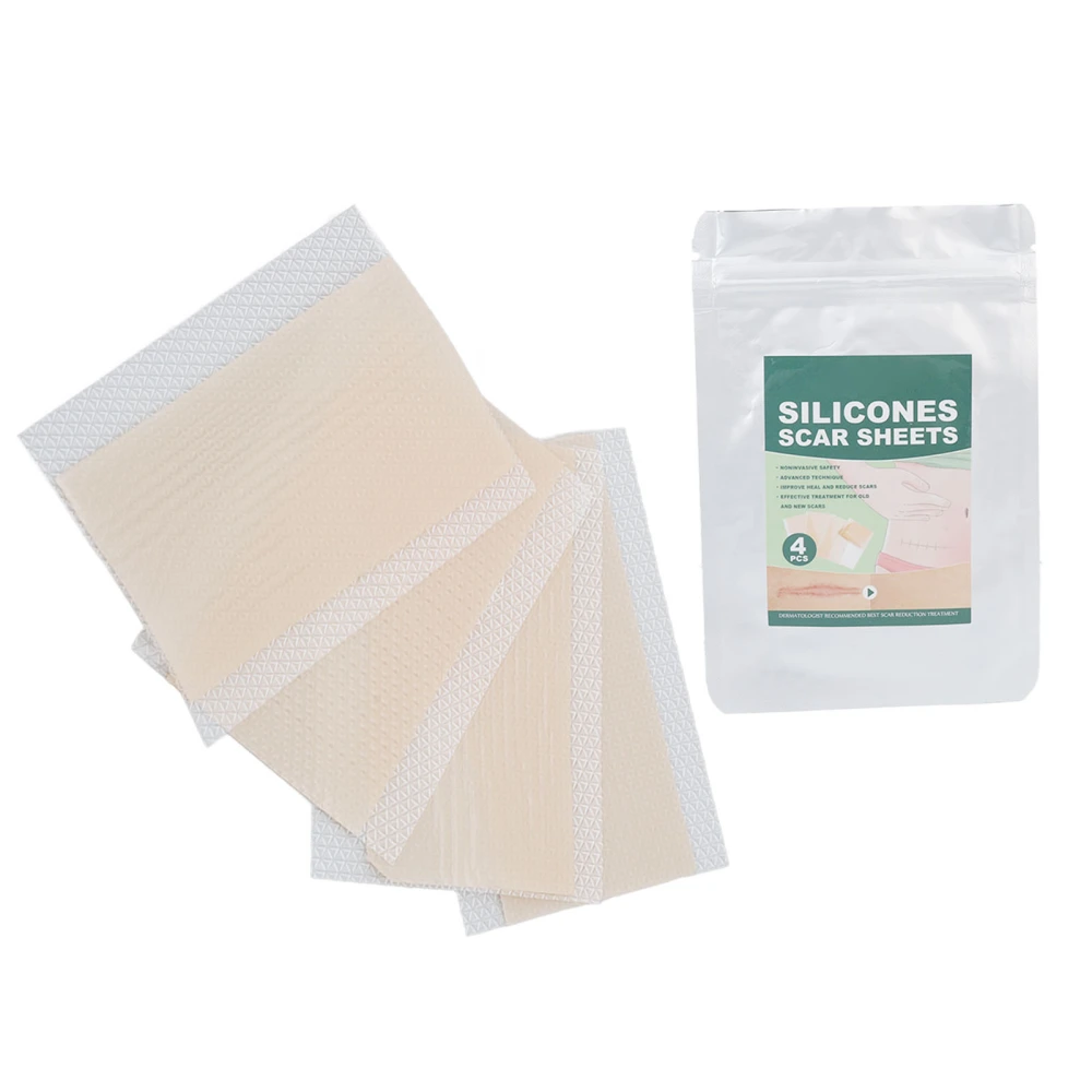 Silicone Scar Removal Sheets Professional Gel Scar Strips Scar Cover Up Tape Stretch Marks Patch Away