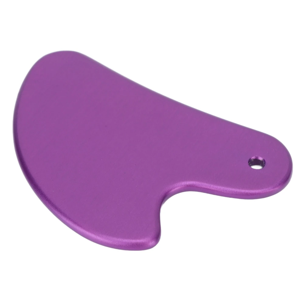 Scraping Board Aluminum Alloy Guasha Facial Tool Whole Body General Massage Tool for SPA Purple