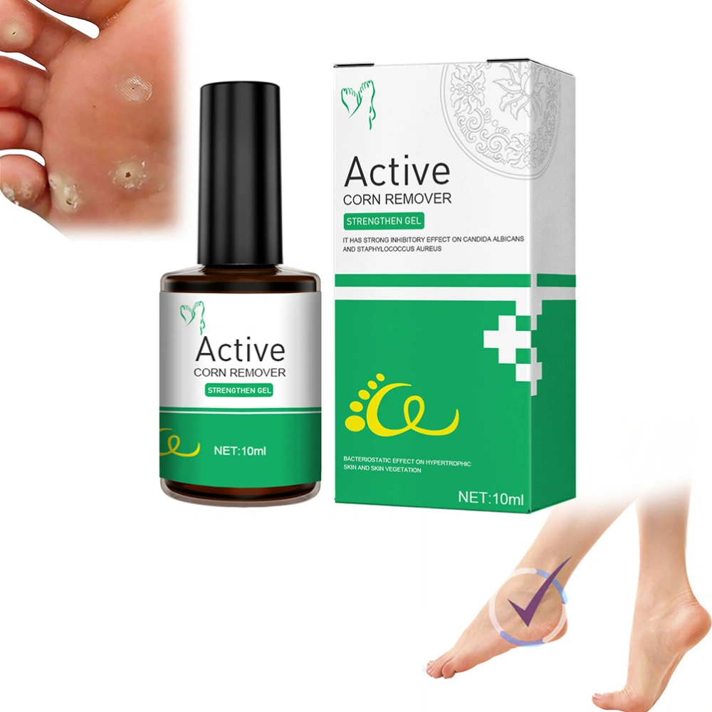 Active Corn Remover Strengthen Gel 10ml Liquid Corn Removers Skin Label Remover Serum Foot Care