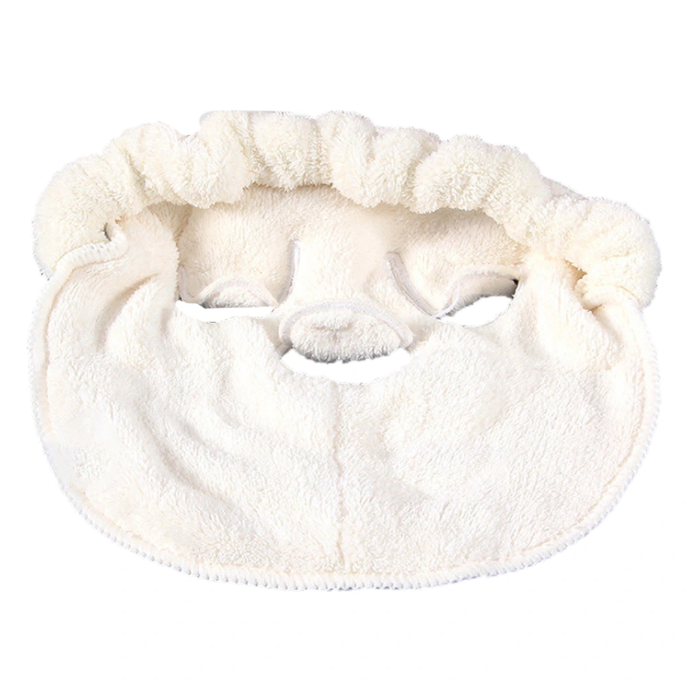 Hot Compress Facial Steam Towel Home Beauty Salon Reusable Moisturizing Skin Care Face Towel 3 Hole with Strap