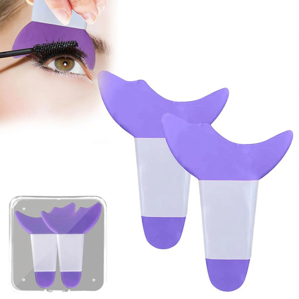 2 Pcs Mascara and Eyeshadow Shield Applicator Guard Pads Auxiliary Guard Tool for Eyelash Makeup