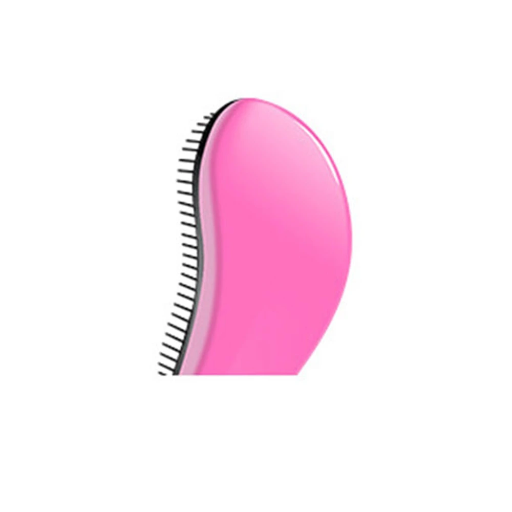 Women Portable Detangling Hairbrush Massage Scalp Hair Styling Tool for Adults Kids Wet Dry Curly Thick Afro Hair Rose Red