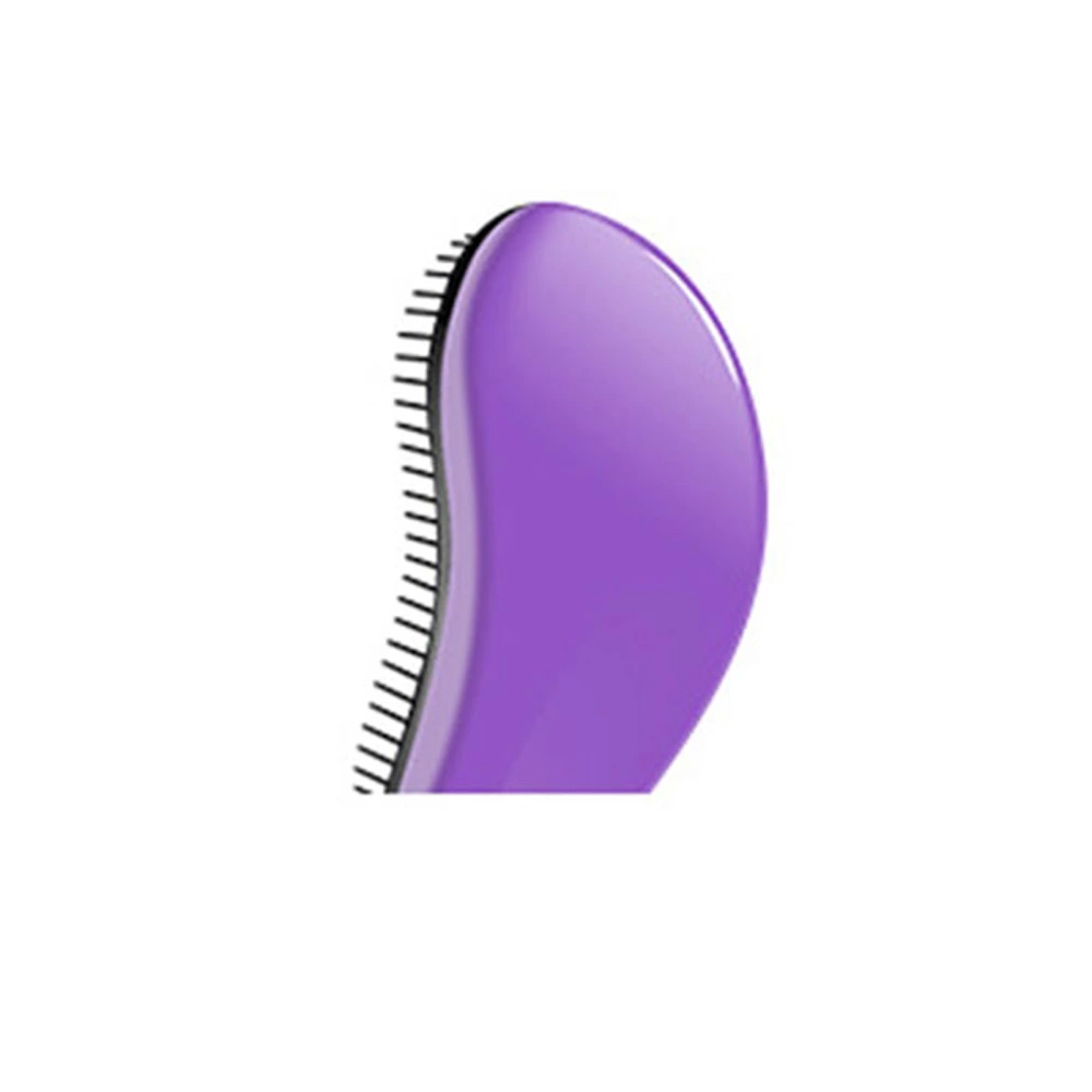 Women Portable Detangling Hairbrush Massage Scalp Hair Styling Tool for Adults Kids Wet Dry Curly Thick Afro Hair Dark Purple