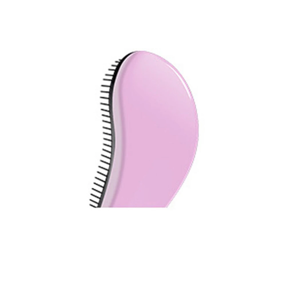 Women Portable Detangling Hairbrush Massage Scalp Hair Styling Tool for Adults Kids Wet Dry Curly Thick Afro Hair Light Pink