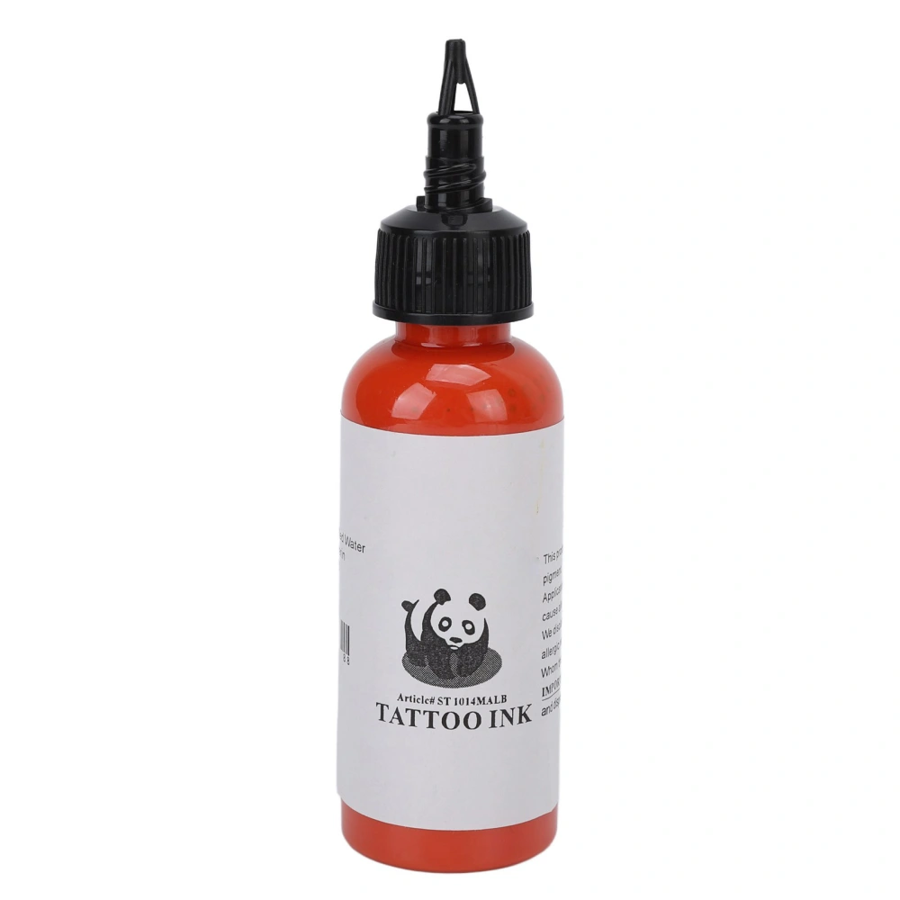 Tattoo Ink Easy Coloring Accurate Proportion Skin Friendly Tattoo Pigment for Tattoo Shops 60ml Bright Orange