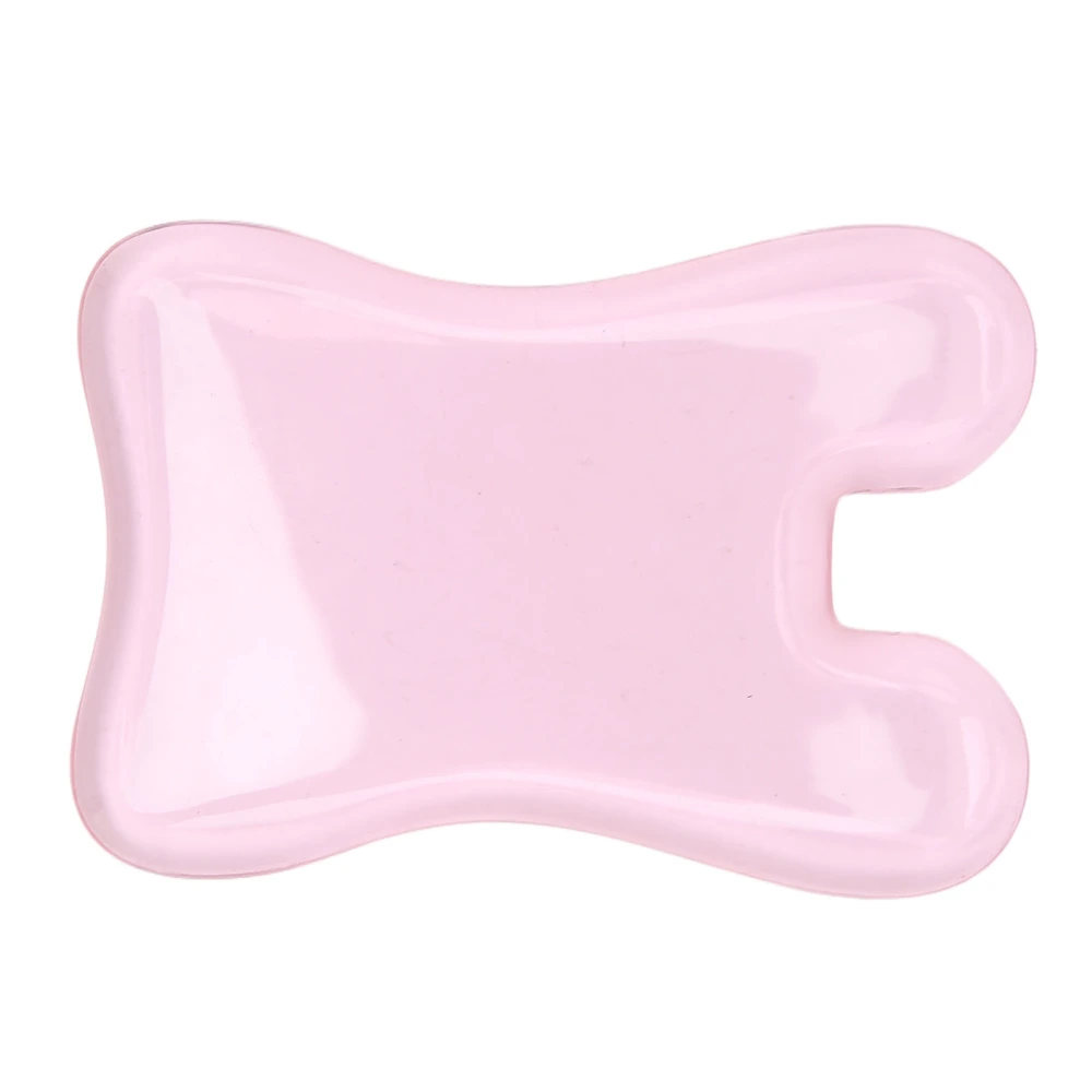 Pink Facial Scraping Board for Face Eye Concave Crystal Scraping Board Eliminates Dark Circles Improves Microcirculation