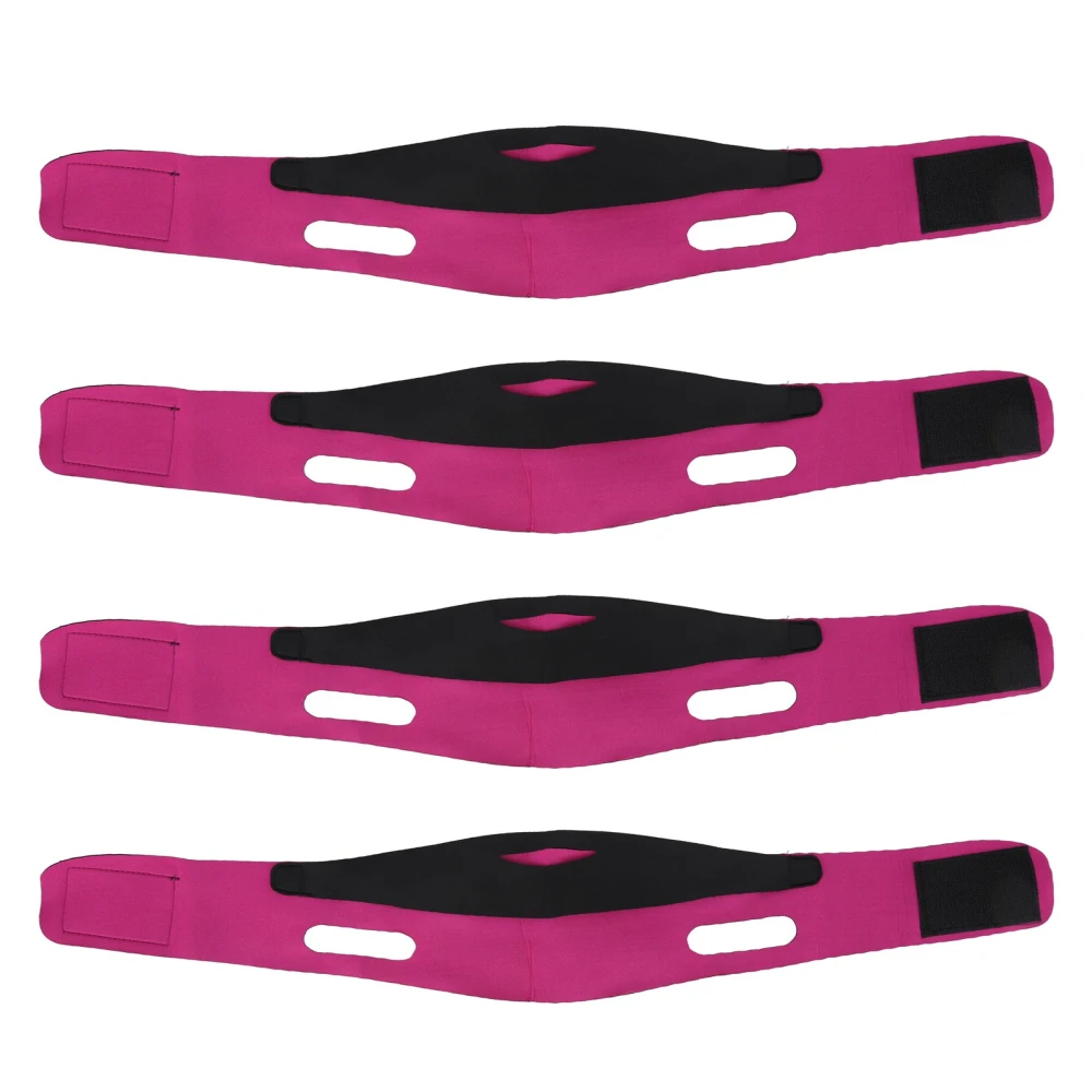 4pcs Face Lifting Strap Remove Double Chin Prevent Sagging V Shaped Slimming Firming Face Strap