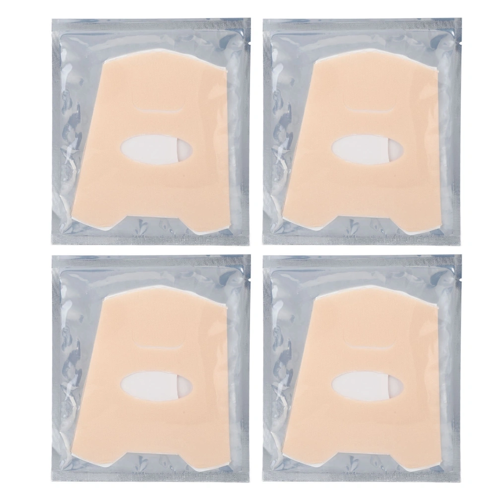 4pcs Sun Protection Face Mask UV Blocking Half Cover Cooling Hydrogel Skincare Mask for Outdoor Use