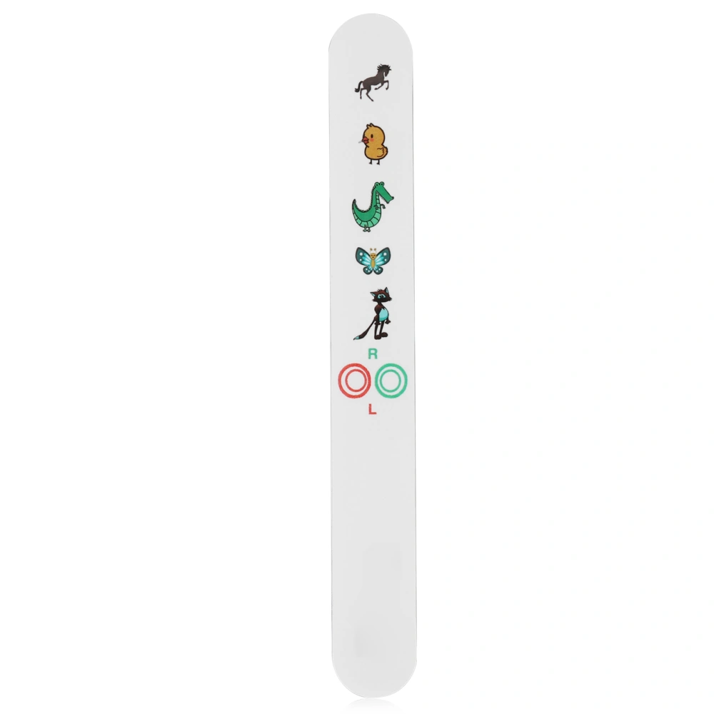 Kids Fixation Stick Vision Tester Clear Colorful Animal Patterns Waterproof Coating Thicken Eye Test Card Type 2