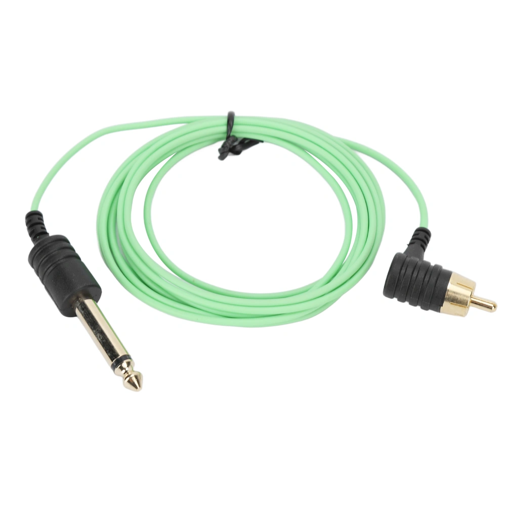 RCA Tattoo Clip Cord Good Transmission Tightly Connection Tattoo Machine Cable Cord Green 1.8m Length