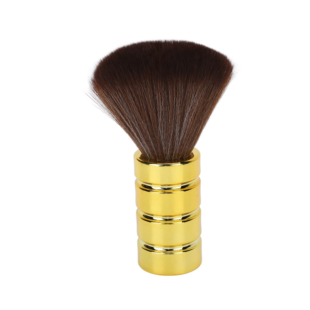 Barber Neck Duster Brush Soft Gentle Electroplating Process Professional Neck Cleaning Brush Gold