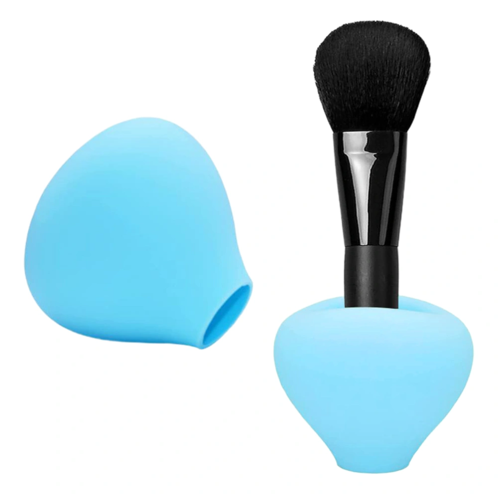 Makeup Brush Covers Makeup Brush Holder Reusable Silicone Dust Cover Brush Organizer Case for Travel and Home