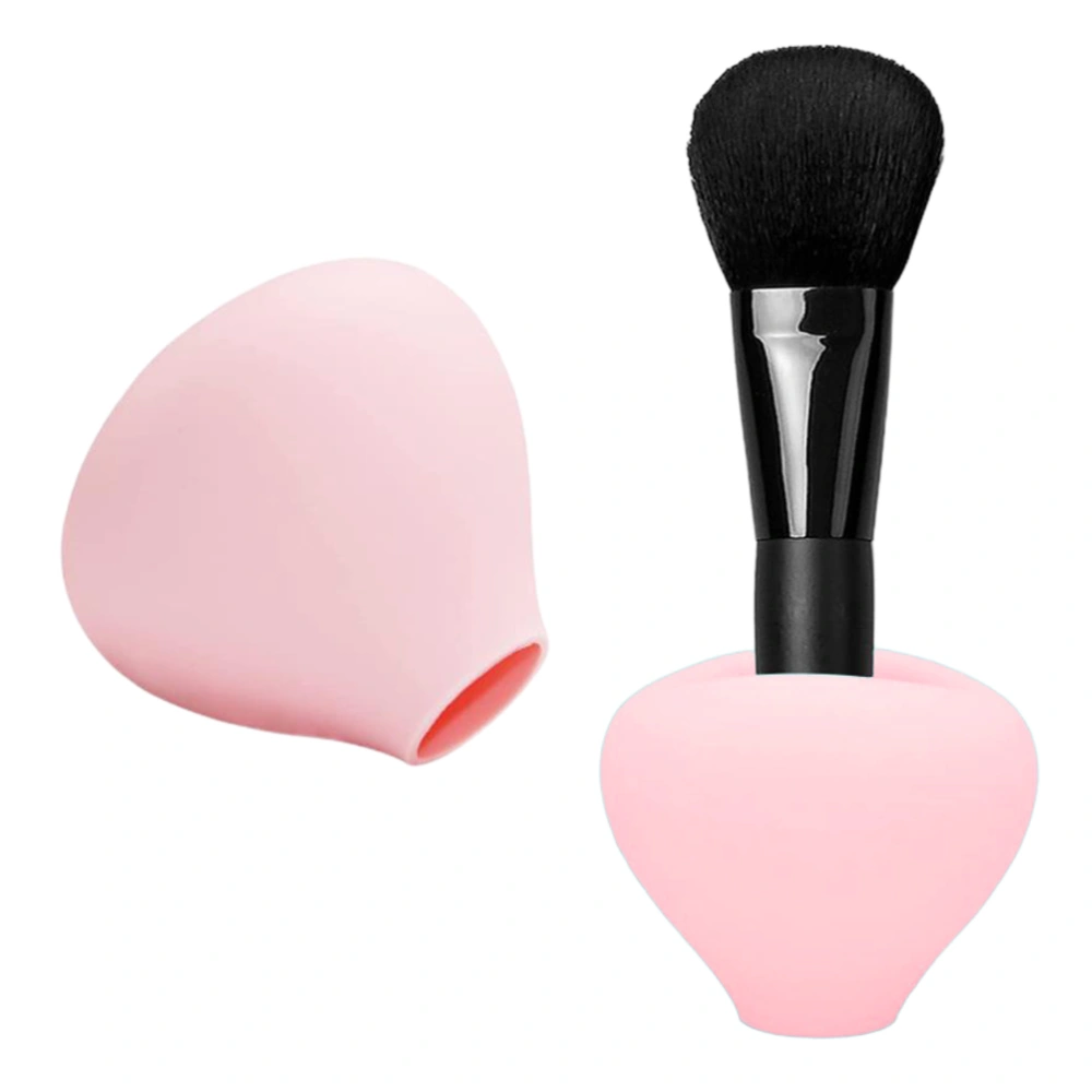 Makeup Brush Covers Makeup Brush Holder Reusable Silicone Dust Cover Brush Organizer Case for Travel and Home