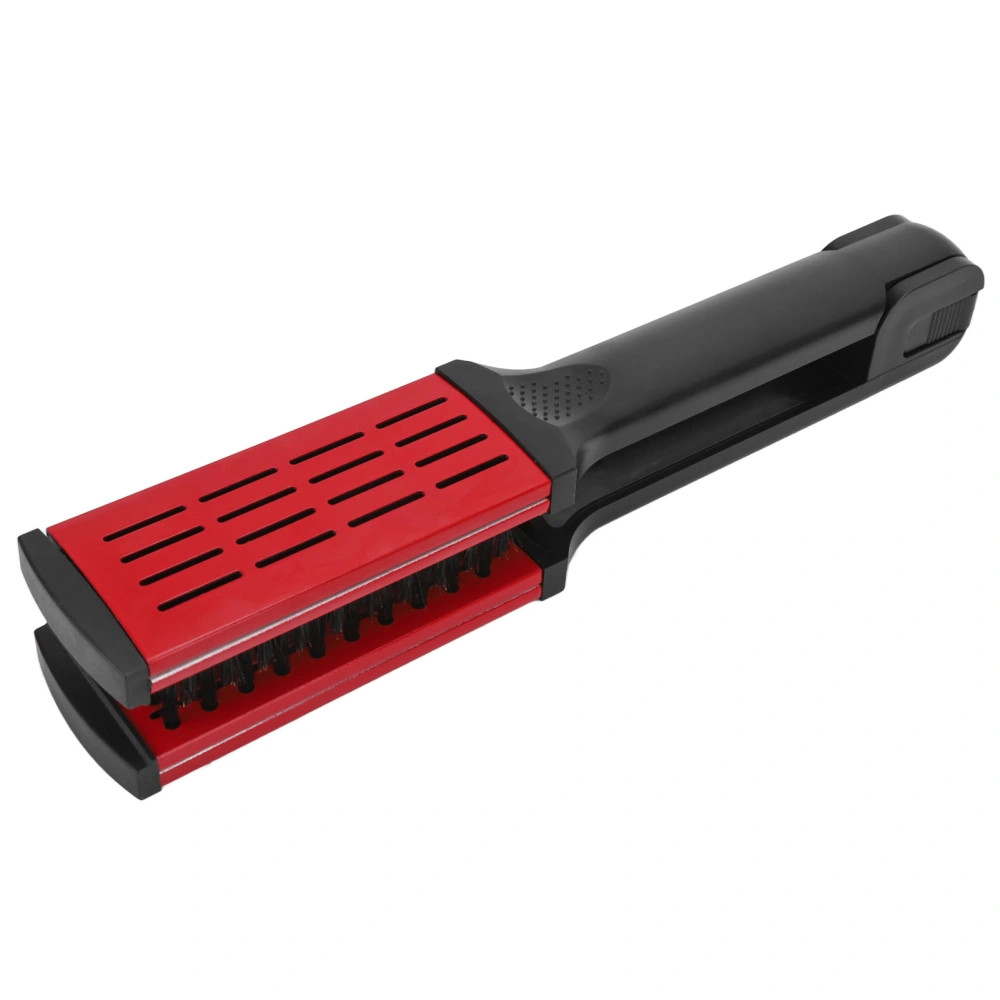 Straightening Comb Static Free Hollow Breathable Heat Resistant Black Red Double Sided Hair Brush Straightener for Home