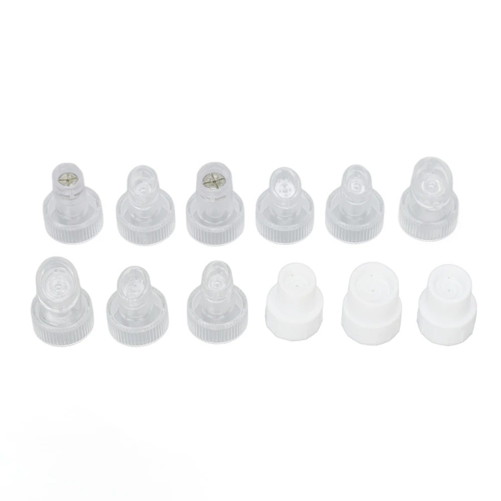 12pcs Oxyhydrogen Face Dermabrasion Tip Deep Cleaning Microdermabrasion Spare Heads for Skin Beauty