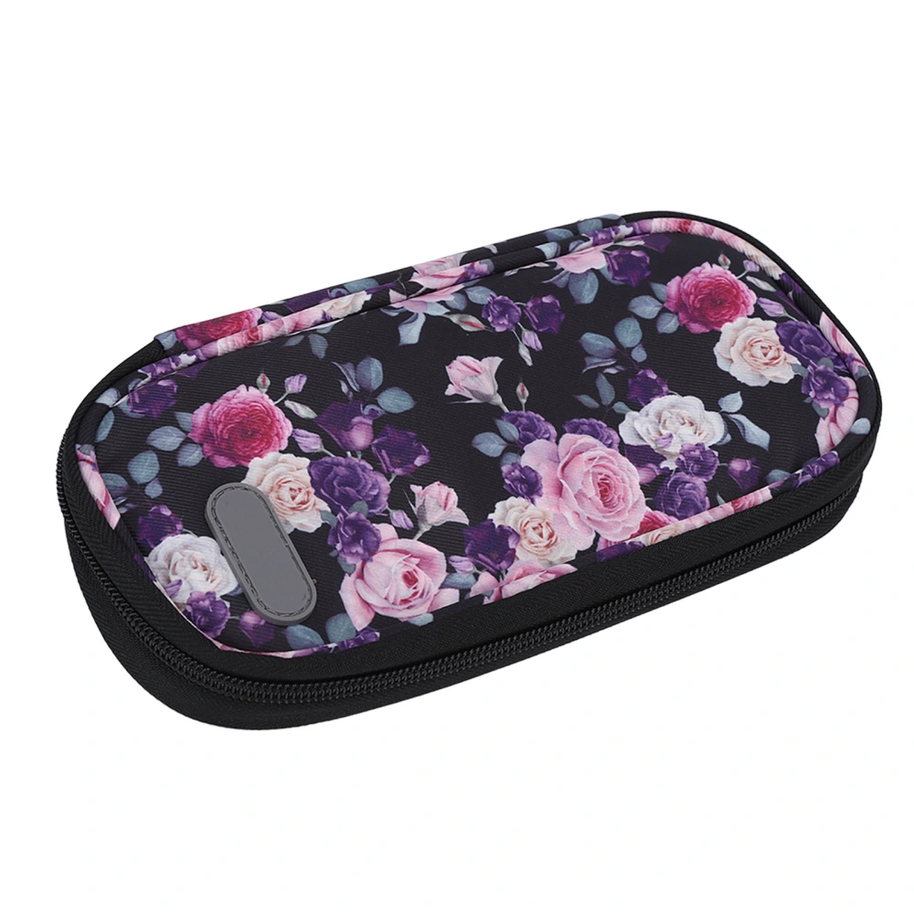 Insulin Cooler Travel Case Multilayer Lightweight Portable Medicine Cooling Bag Without Ice Pack Purple