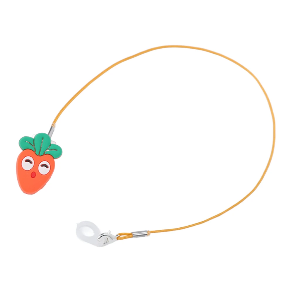 Single Ear Hearing Aids Lanyard Cute Carrot Anti Lost Hearing Aids Lanyard for Elder Child for Single Ear Hearing Aids