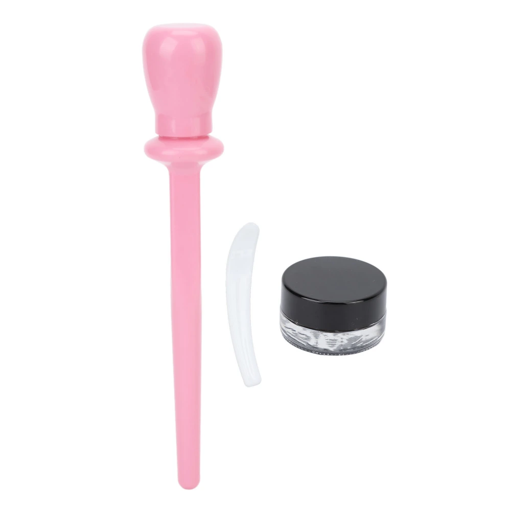 3pcs Silicone Eyeliner Applicator Tool Professional Waterproof Long Lasting Eyeliner Guide Wand Set Pink