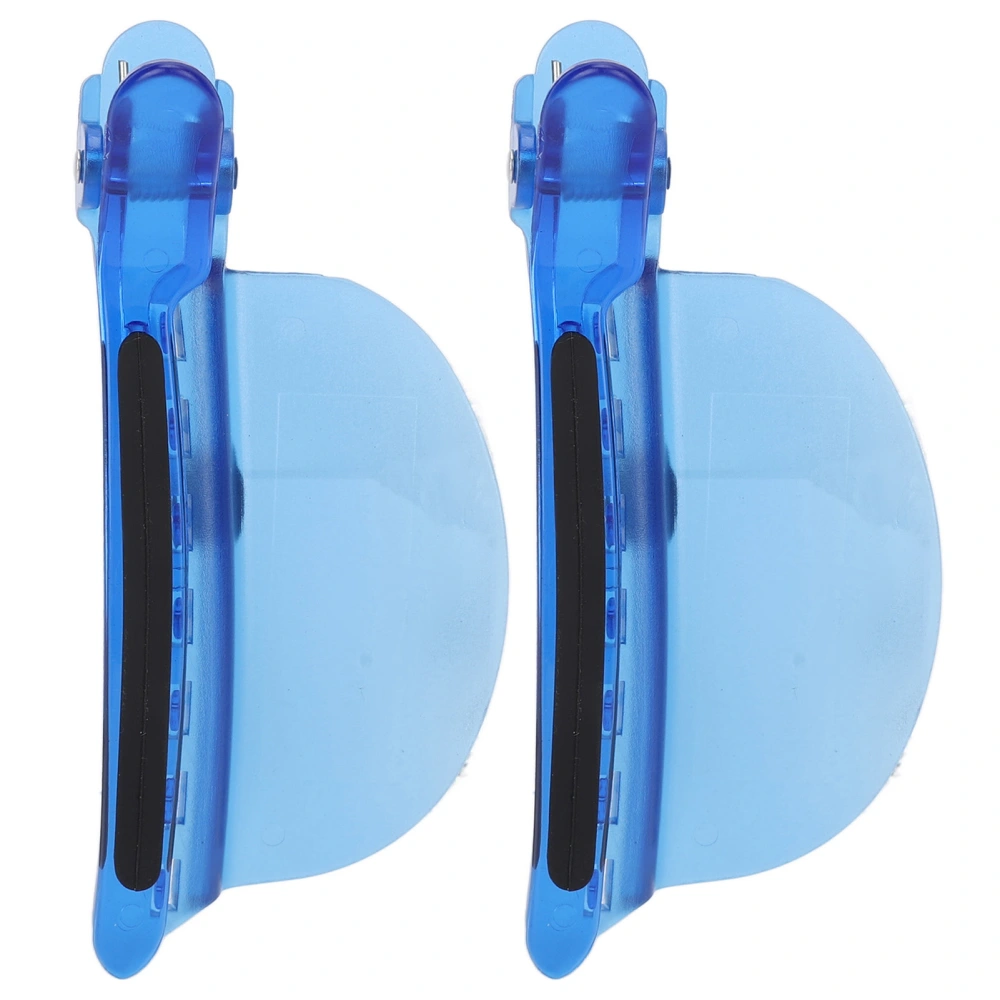 2PCS Sectioning Clips Heat Insulation Easy Speed Separator Clip Blue for Wig Extension Hair Highlighting