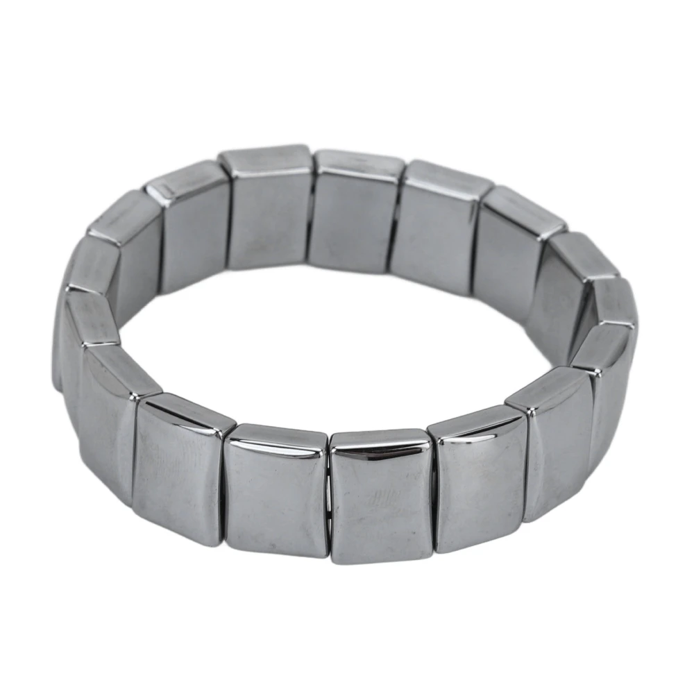 Terahertz Bracelet Rectangle Beads Enhance Physical Fitness Terahertz Healing Stone Bangle