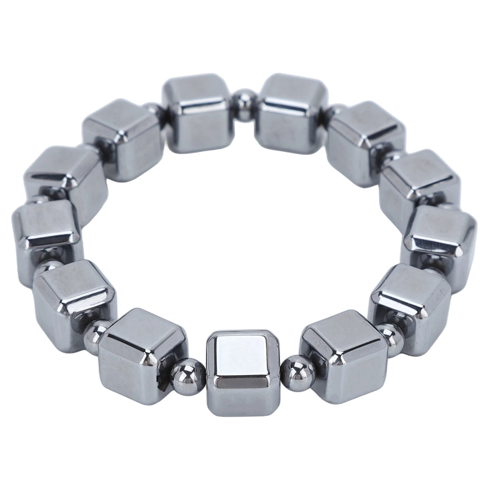 0.4in Terahertz Bracelet Rectangle Beads Good Thermal Conductivity Natural Terahertz Bracelet