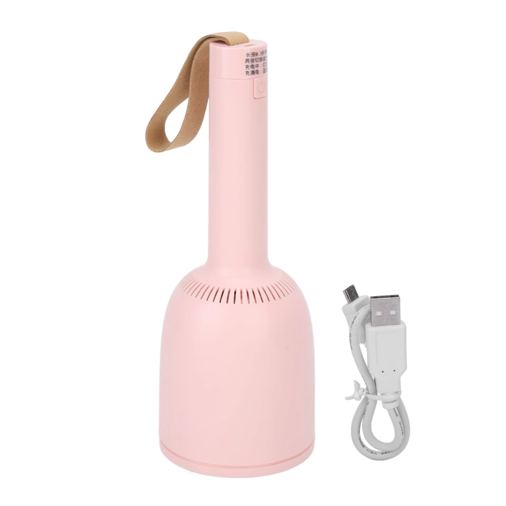 Mini Vacuum Cleaner 360° Rotation Mini Desk Vacuum Mute Large Suction Power USB Charging Handheld Vacuum for Nails Sofa Pink