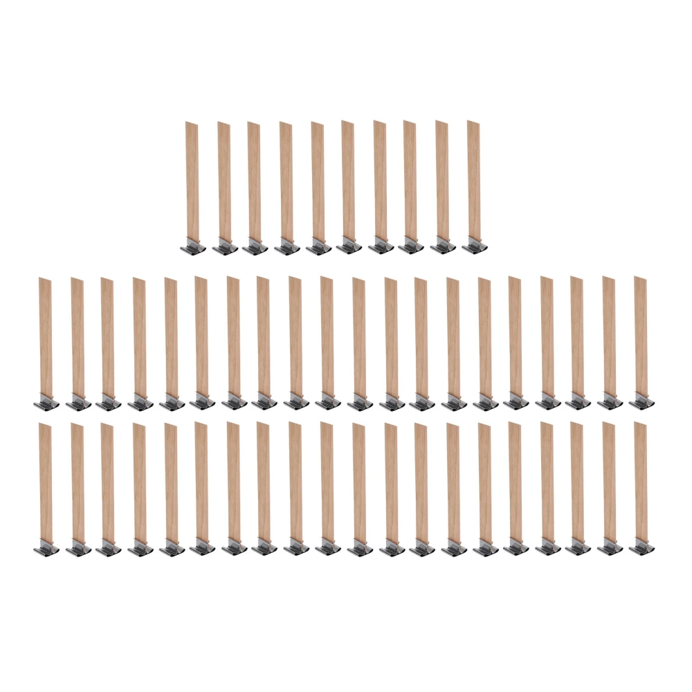 50pcs Wooden Candle Wicks 3.9 X 0.5 Inch Professional Home DIY Candle Wicks for Candle Making