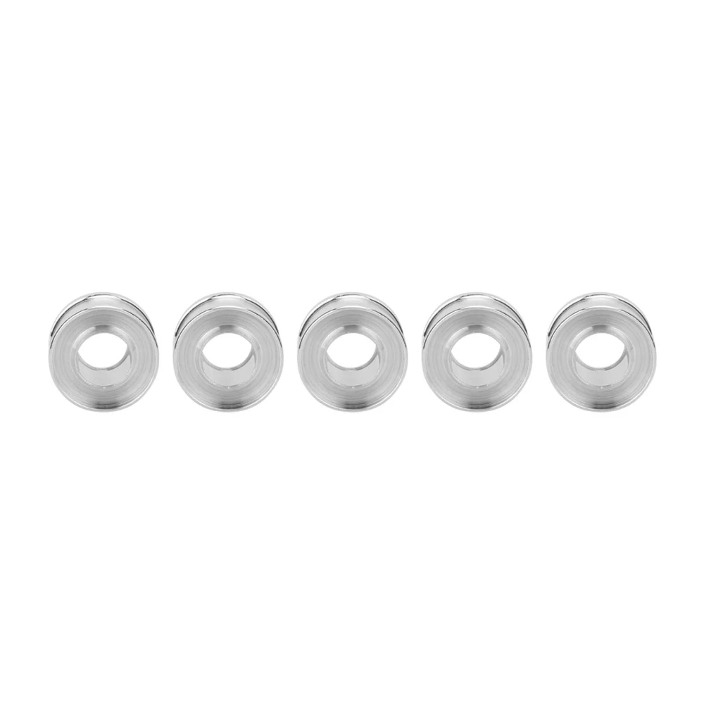 5pcs DIY Lipstick Mould Ring DIY Lipstick Aluminum Ring to Fix Mould for Carved Lipstick