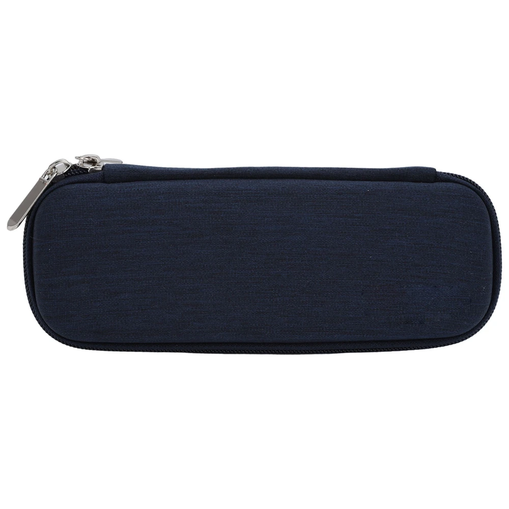 Insulin Cooler Simple Portable Multi Layer Zipper Design Insulin Pen Medicine Diabetes Supplies Travel Refrigerator Bag Navy Blue