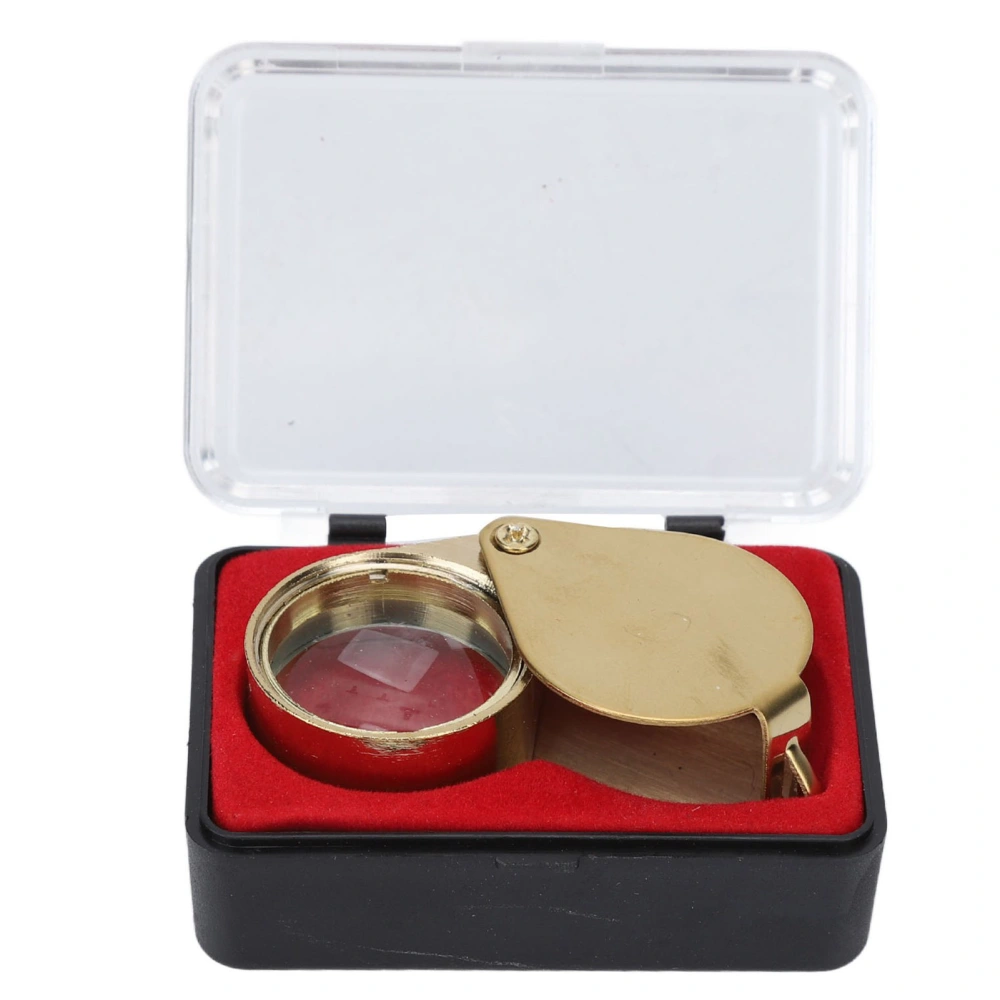 Foldable Jewelers Loupe 30X 21mm Magnifying Glass All Optical Glass Lens Loupe 30X for Antique Jewelry Appraisal Reading