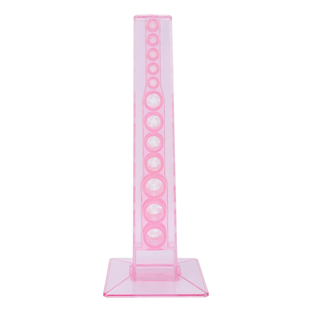 Acrylic Pen Display Stand Flexible Keep Tidy Multifunctional Eyebrow Pen Stand for Home Office Pink