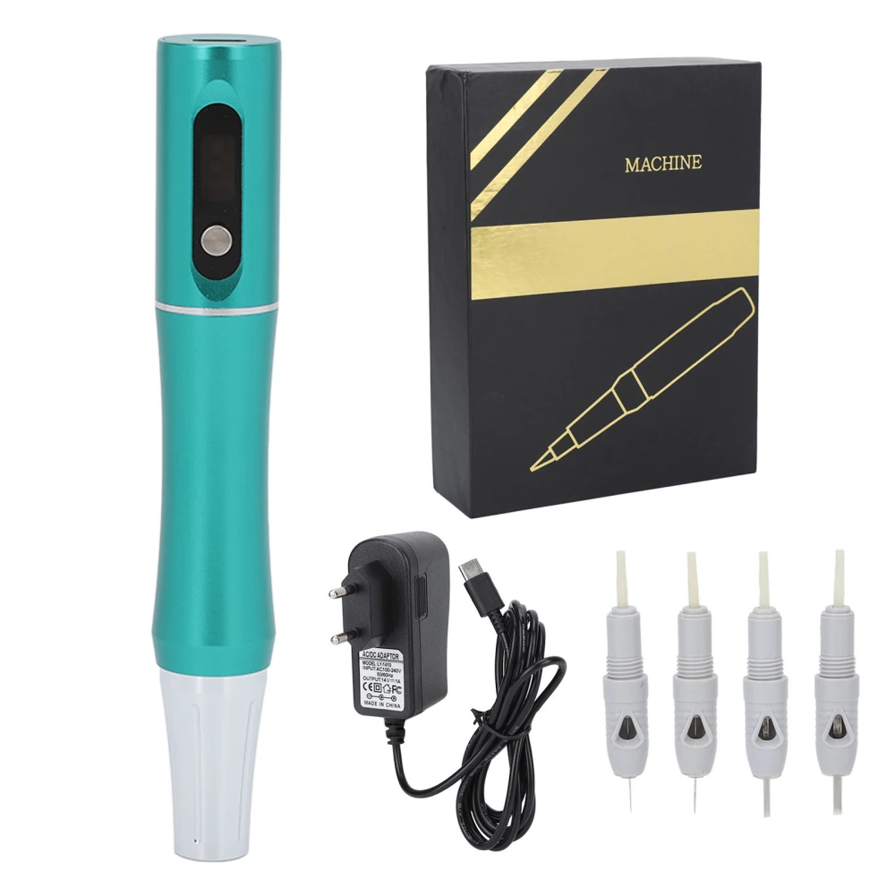 Microblading Machine Professional Aluminum Alloy Eyebrow Lip Eyeliner Tattoo Machine Pen 100‑240V