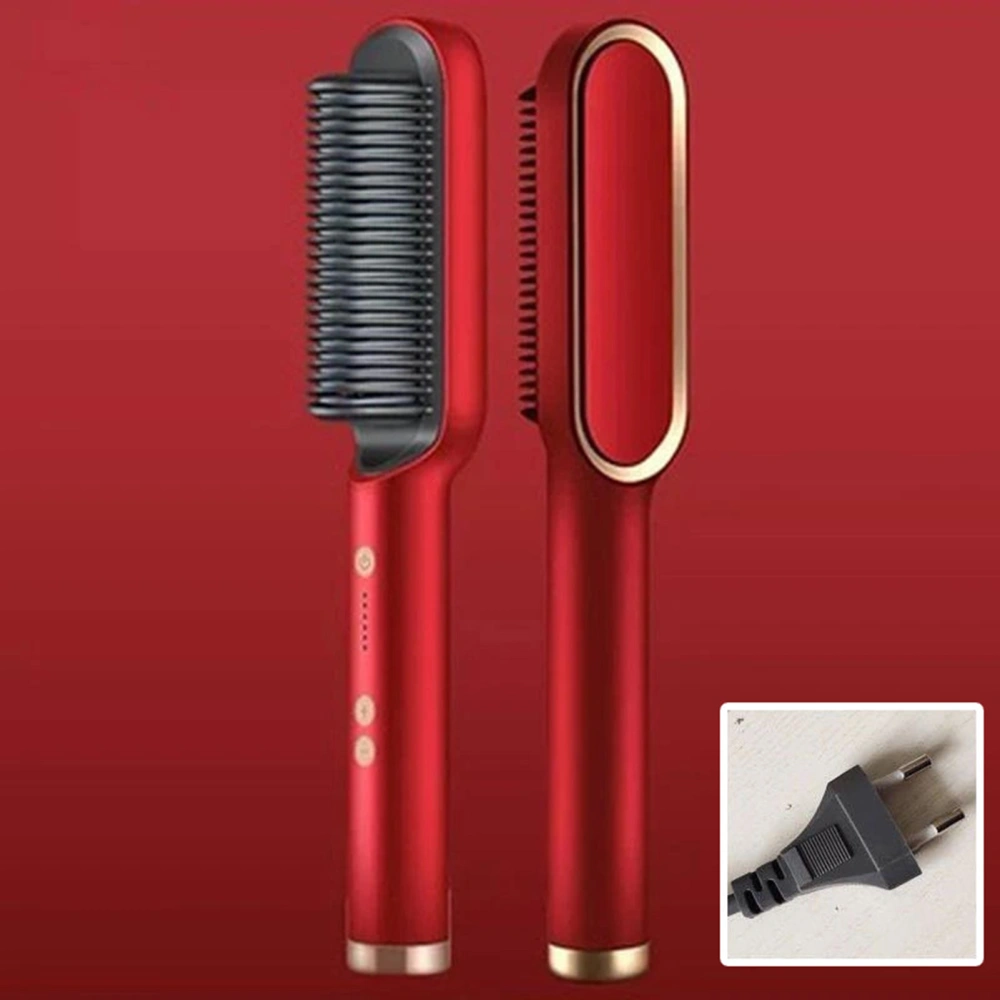 Electric Hair Comb Prevent Scalding Adjustable Automatic Negative Ions Hair Straightener Curler Brush