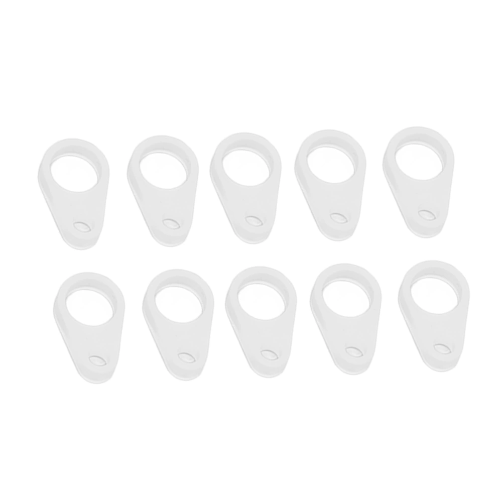 10pcs Hearing Aid Clip Adaptor Prevent Loss Hearing Aid Silicone Ring for Elderly Kids L