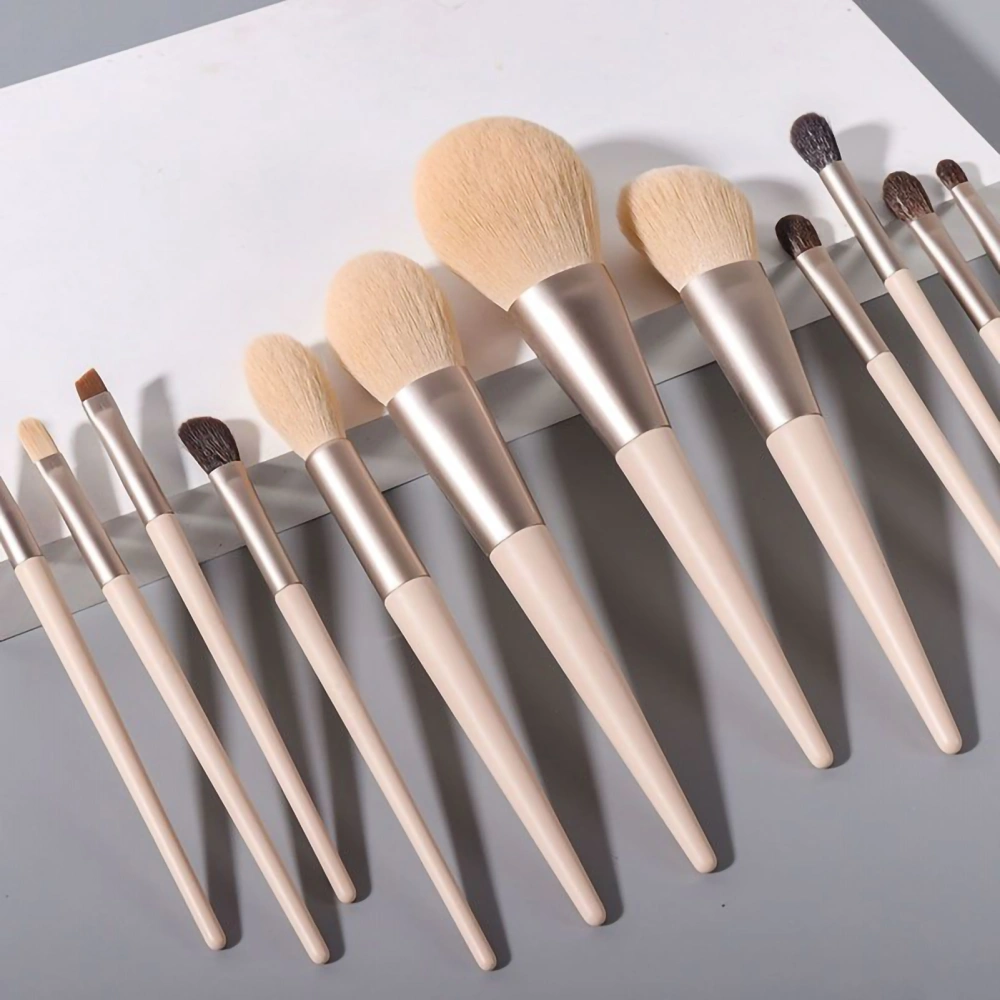 12pcs Makeup Brush Set Morandi Synthetic Fluid Foundation Powder Concealers Eye Shadows Blush Makeup Brushes 12pcs Morandi Makeup Brushes Set