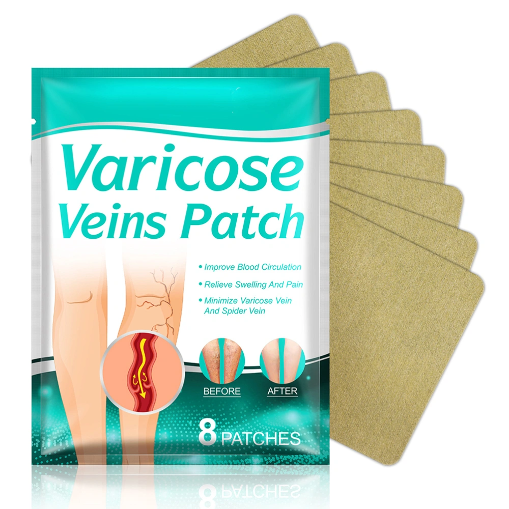 8 Pcs Varicose Veins Patch Vasculitis Phlebitis Spider Leg Stickers for Varicose Veins Spider Veins