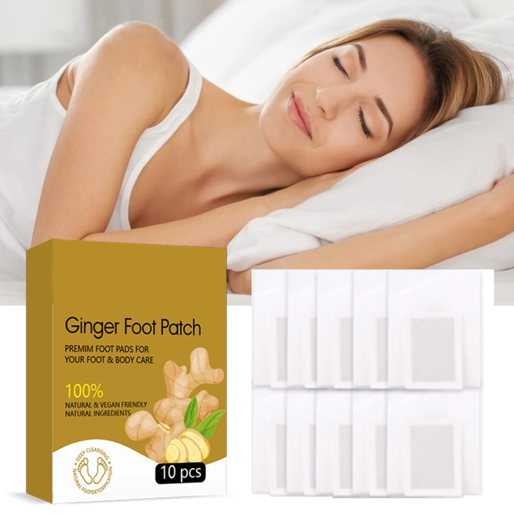 10pcs Ginger Foot Patches Foot Detox Pad Foot Care Plasters Reduce Swelling Body Care Sleep Better